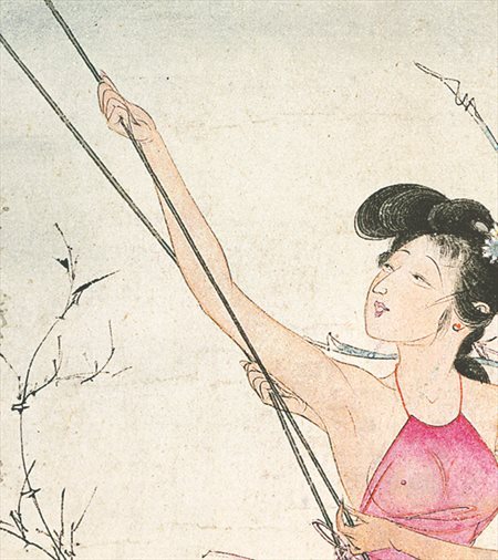 汉沽-胡也佛的仕女画和最知名的金瓶梅秘戏图